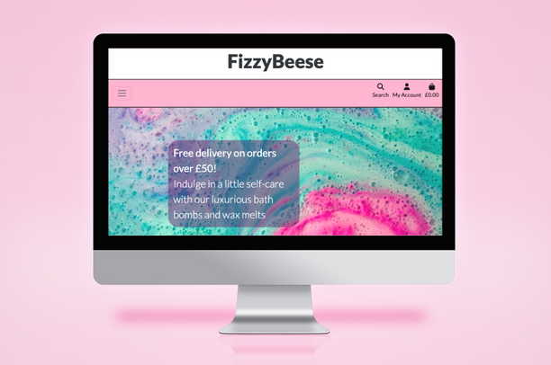 Screenshot of FizzyBeese website