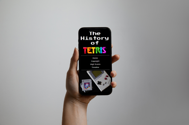 Screenshot of The History of Tetris website